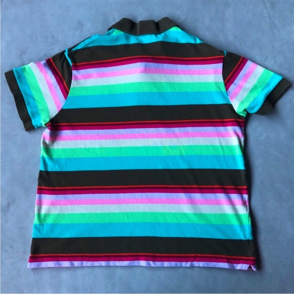 Lacoste size 6 striped polo - Picture 3 of 5